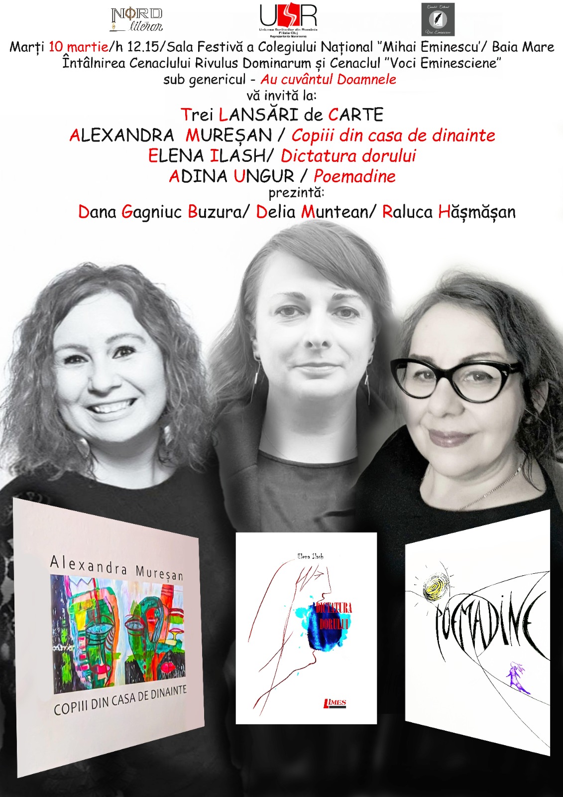 Cenaclul „Rivulus Dominarum” - Au fost lansate trei volume de poezie, semnate de autoare clujene